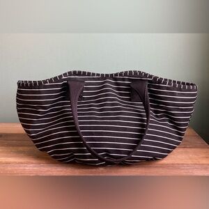 Old Navy Striped Cotton Canvas Tote Bag